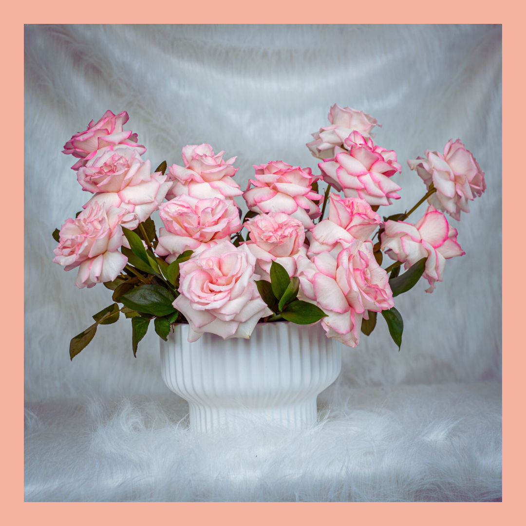 Colorful birthday flower box with ribbon – Le Ronza Flowers